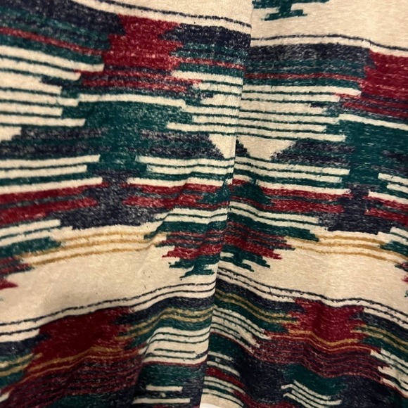 LUCKY Brand Aztec drape long line cardigan S - Picture 6 of 9